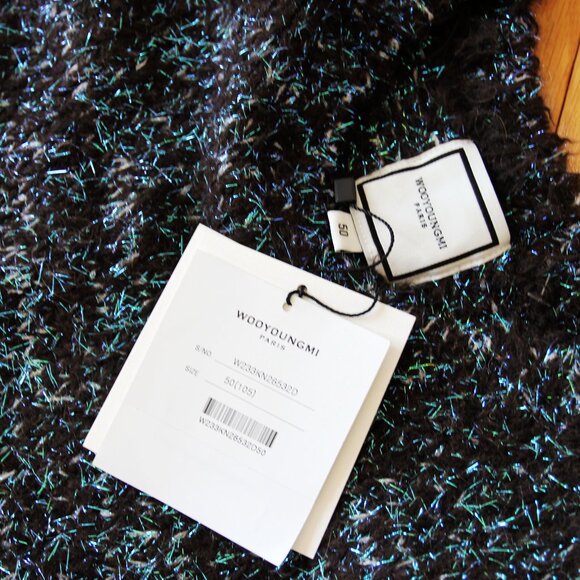 BNWT AW23 WOOYOUNGMI METALLIC THREAD SWEATER 50 - Picture 8 of 10